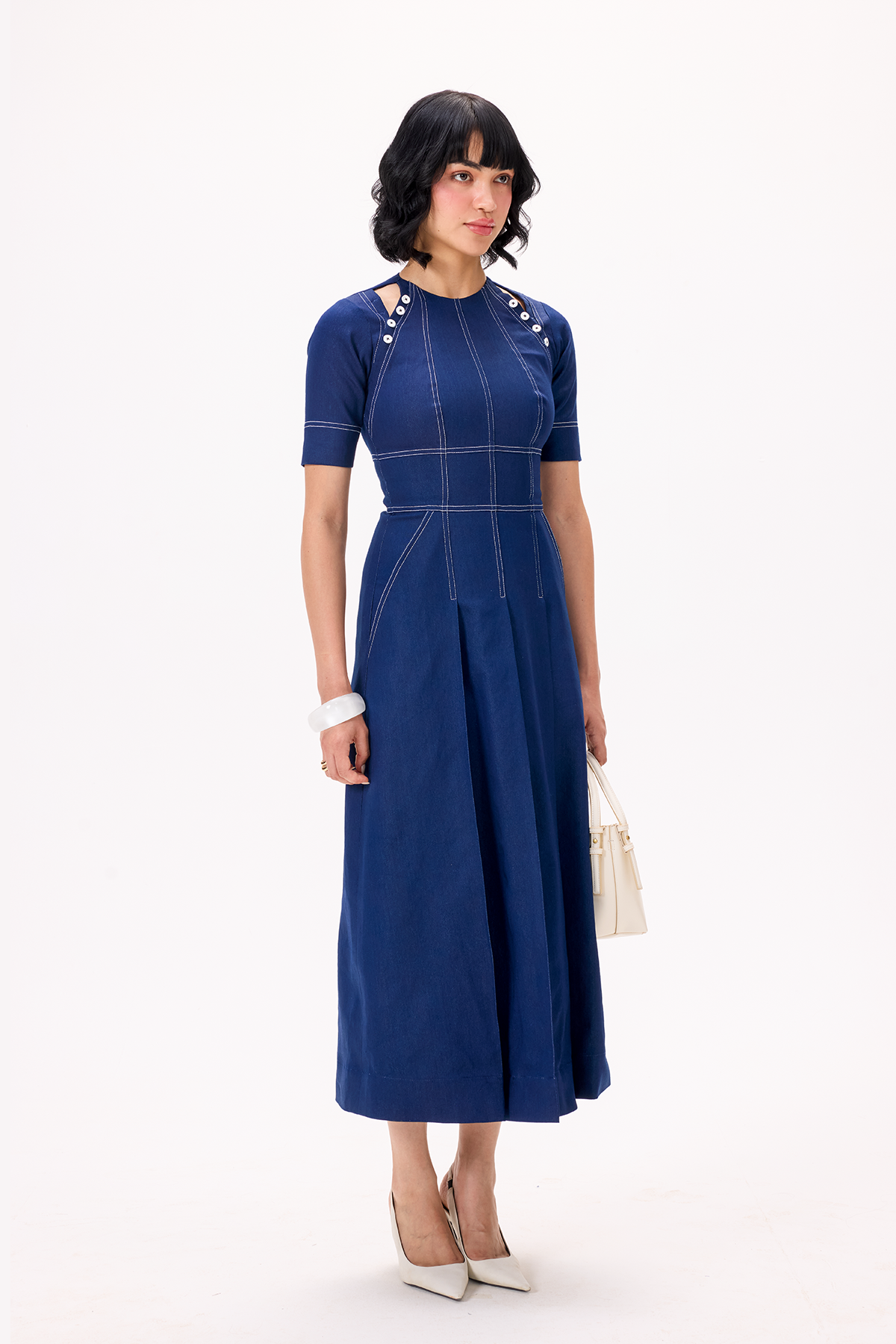 MARINA DENIM DRESS
