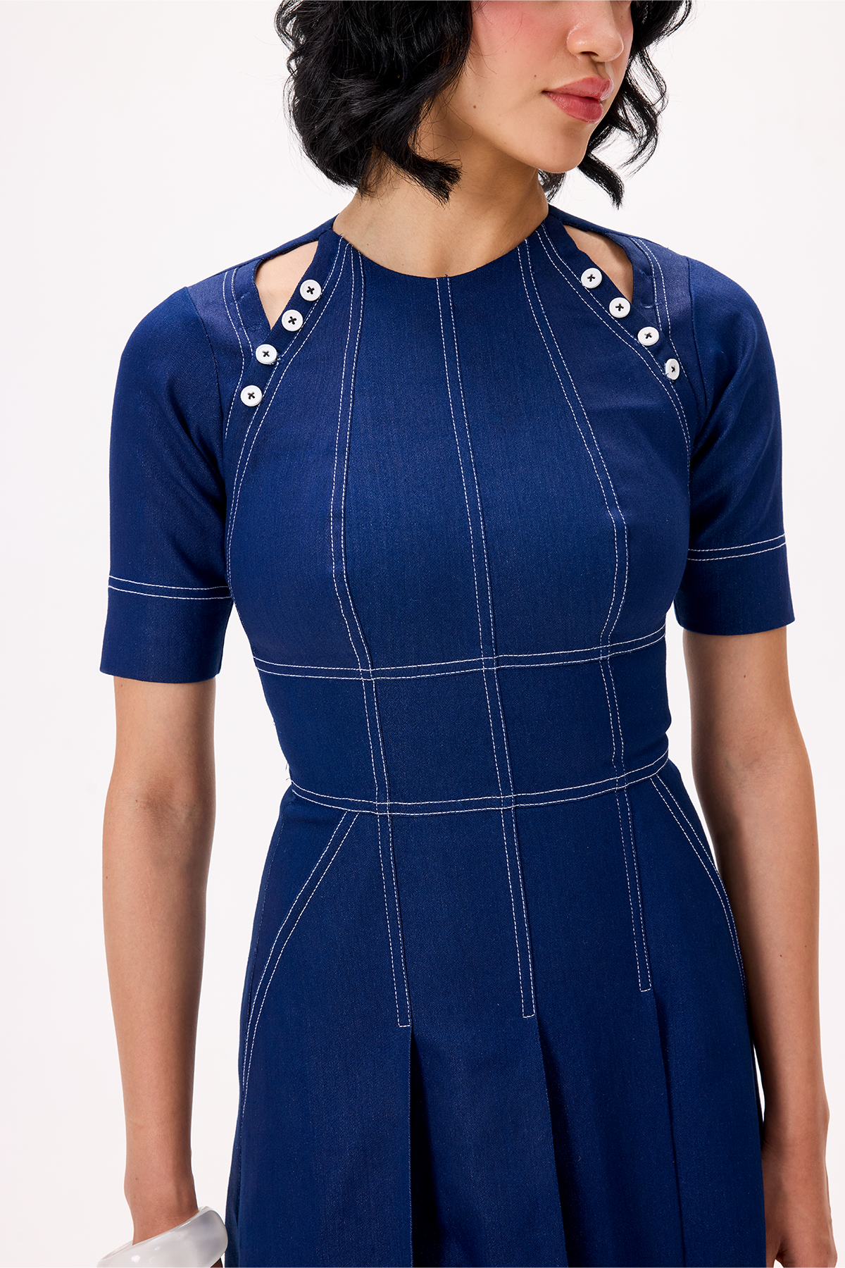 MARINA DENIM DRESS