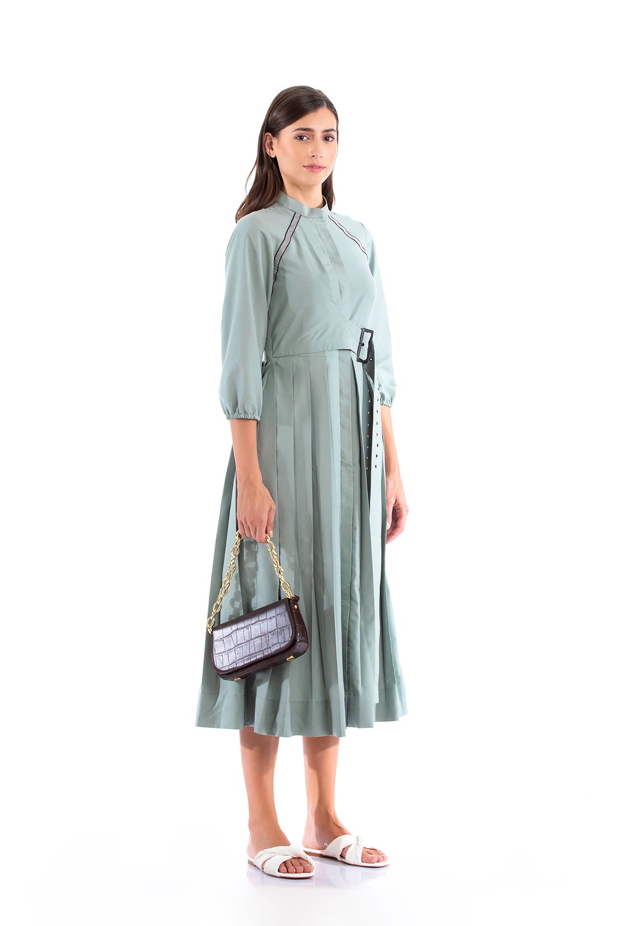 REBECCA DRESS SEA GREEN