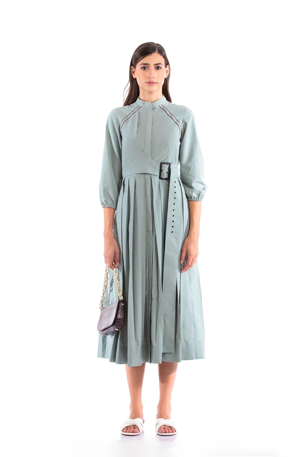 REBECCA DRESS SEA GREEN